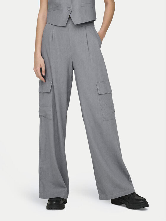 Широкие брюки из ткани Jdy, серый
Широкие брюки из ткани Jdy, серый