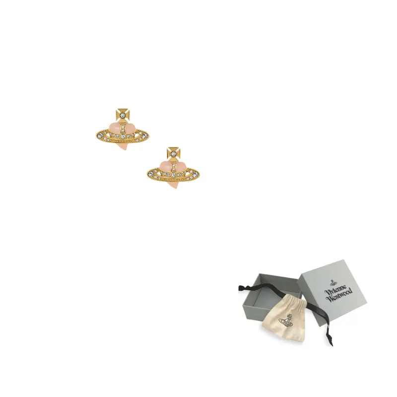 Vivienne Westwood Серьги-гвоздики Opal, эмаль, латунь, золотое покрытие, кристалл, цвет peach/gold
Vivienne Westwood Серьги-гвоздики Opal, эмаль, латунь, золотое покрытие, кристалл, цвет peach/gold