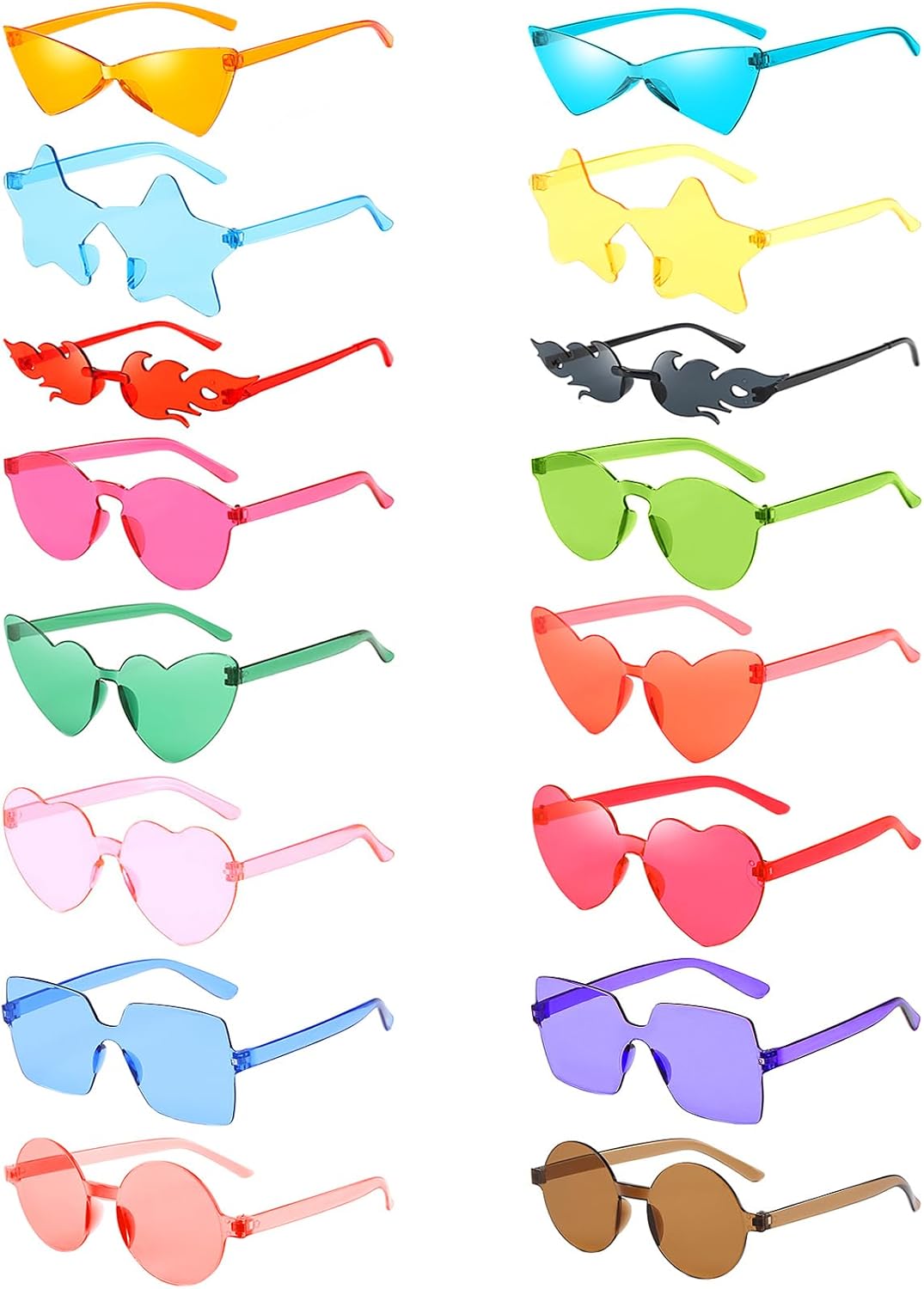 Matcheck 8/12/16 Солнцезащитные очки без оправы в смешанном стиле Ретро цветные очки для вечеринки Аксессуары для костюмированной фотосессии на мальчишник в стиле конфет, 16 Mixed Multicolor
Matcheck 8/12/16 Солнцезащитные очки без оправы в смешанном стиле Ретро цветные очки для вечеринки Аксессуары для костюмированной фотосессии на мальчишник в стиле конфет, 16 Mixed Multicolor