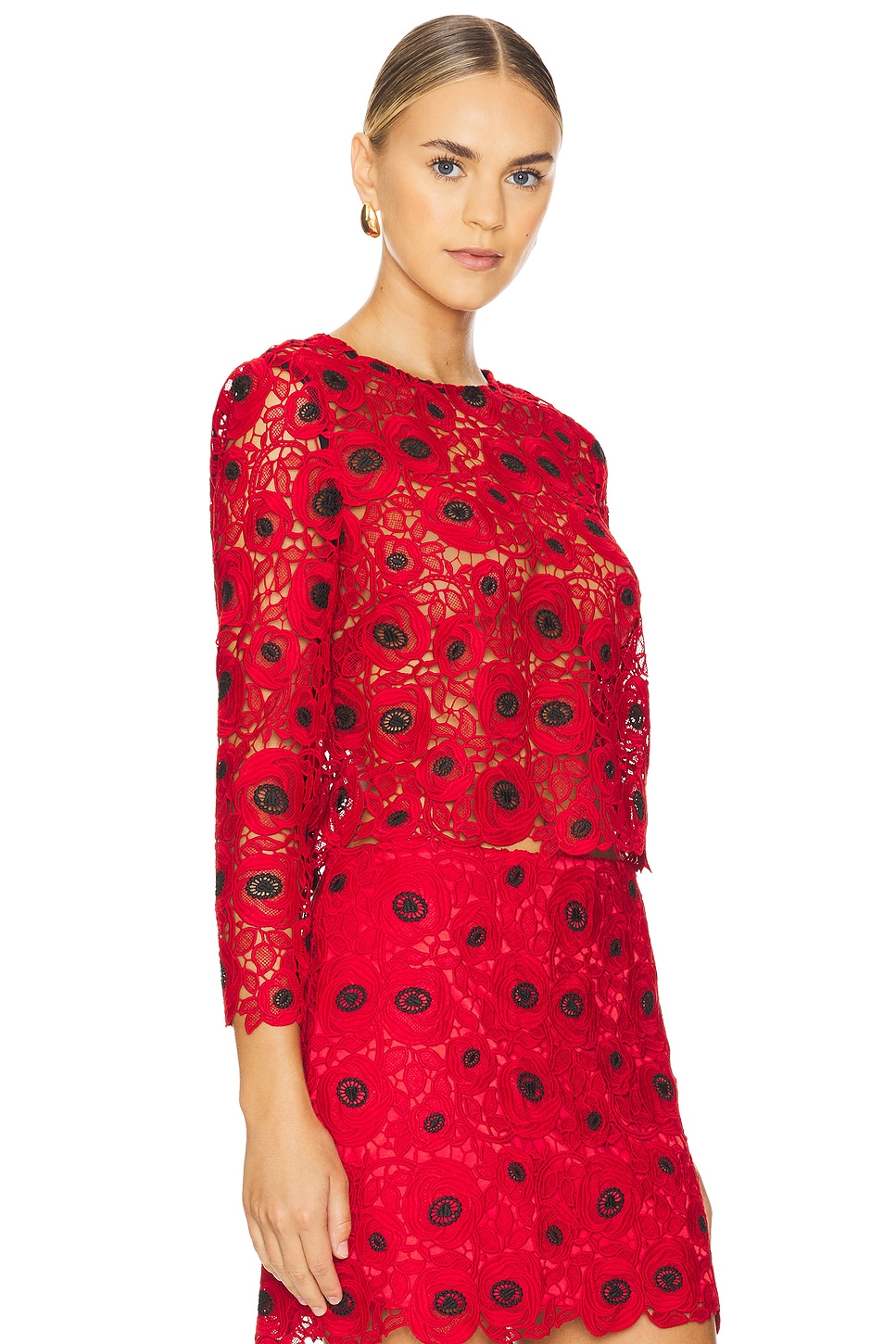 Топ с длинными рукавами из кружева nori Milly, черный
Топ с длинными рукавами из кружева nori Milly, черный