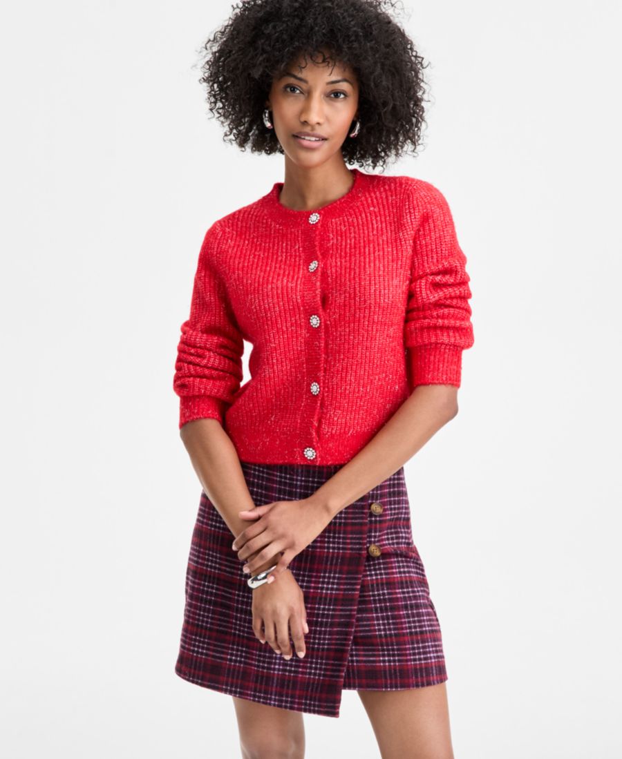 Женский кардиган из люрекса с пуговицами и стразами, эксклюзивно для Macy's On 34th, Lollipop
Женский кардиган из люрекса с пуговицами и стразами, эксклюзивно для Macy's On 34th, Lollipop