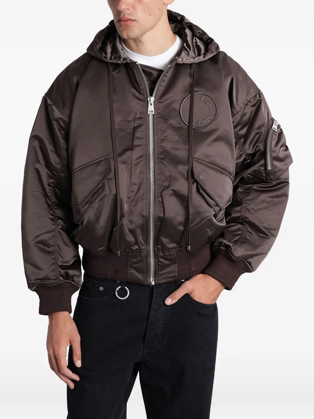 Куртка с капюшоном и нашивкой-логотипом Études Studio, коричневый
Куртка с капюшоном и нашивкой-логотипом Études Studio, коричневый