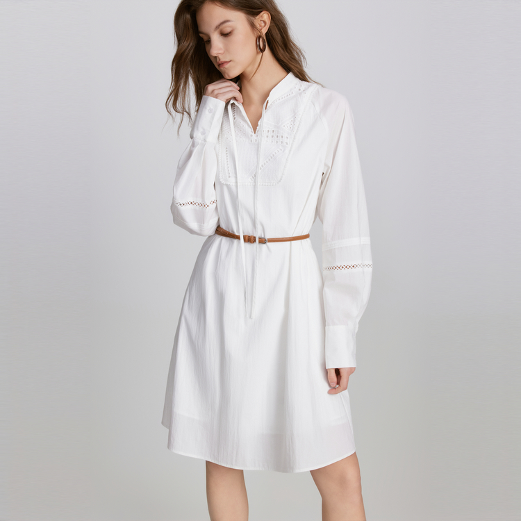 ELLE Летняя новинка - женская белая юбка с длинными рукавами
ELLE Летняя новинка - женская белая юбка с длинными рукавами