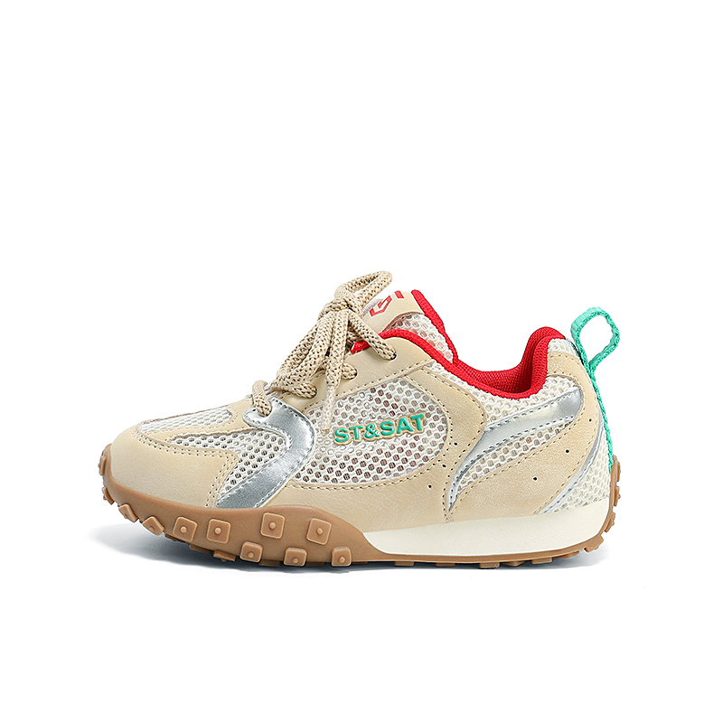 Детские противоскользящие антиударные дышащие легкие повседневные кроссовки Kids' ST&SAT, коричневый/красный/серебряный
Детские противоскользящие антиударные дышащие легкие повседневные кроссовки Kids' ST&SAT, коричневый/красный/серебряный