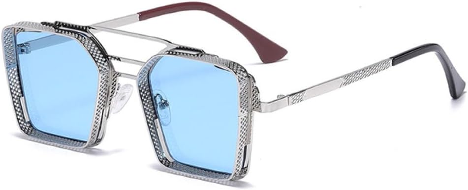 Солнцезащитные очки MUTYNE в стиле ретро-панк, квадратные, для мужчин и женщин, в стиле стимпанк, разноцветные, с защитой от УФ-излучения UV400, из сплава, модные очки, Silver-blue
Солнцезащитные очки MUTYNE в стиле ретро-панк, квадратные, для мужчин и женщин, в стиле стимпанк, разноцветные, с защитой от УФ-излучения UV400, из сплава, модные очки, Silver-blue