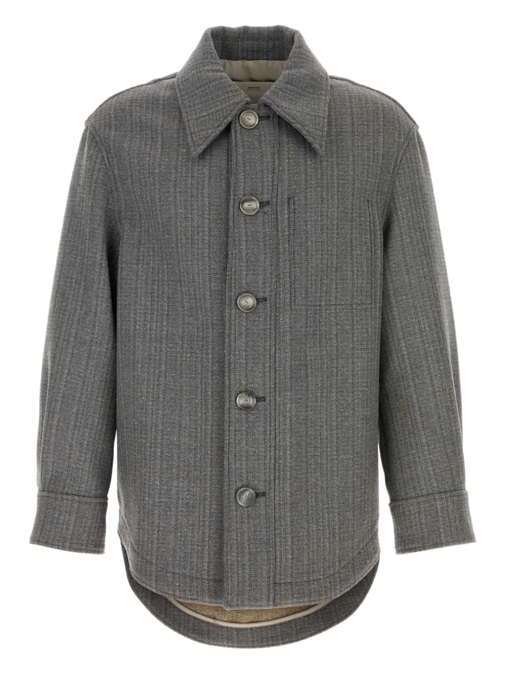 Рубашка-овершот на пуговицах Ami Paris, серый
Рубашка-овершот на пуговицах Ami Paris, серый