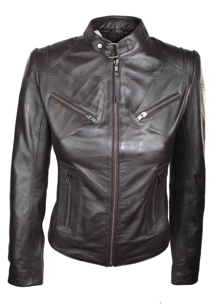 Настоящая кожаная винтажная приталенная байкерская куртка TruClothing, коричневый
Настоящая кожаная винтажная приталенная байкерская куртка TruClothing, коричневый