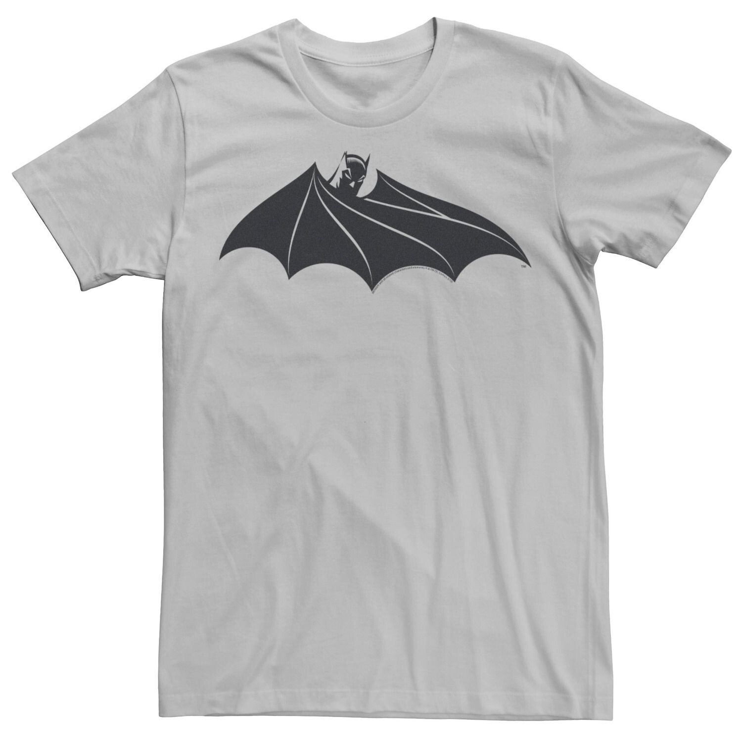 Мужская футболка с логотипом на груди и плащом Бэтмена из комиксов DC Comics Licensed Character, серебристый
Мужская футболка с логотипом на груди и плащом Бэтмена из комиксов DC Comics Licensed Character, серебристый