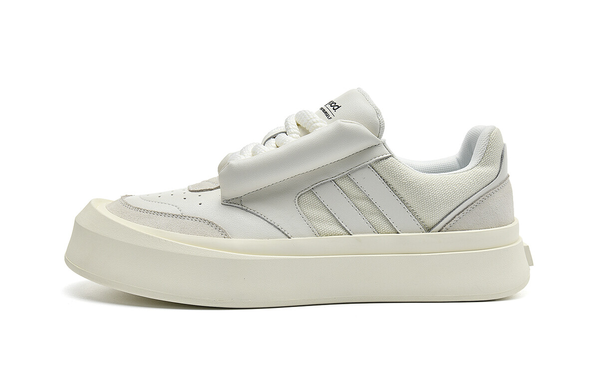 Кеды HLA Skateboard Shoes Men Low-Top, белый/черный 
Кеды HLA Skateboard Shoes Men Low-Top, белый/черный