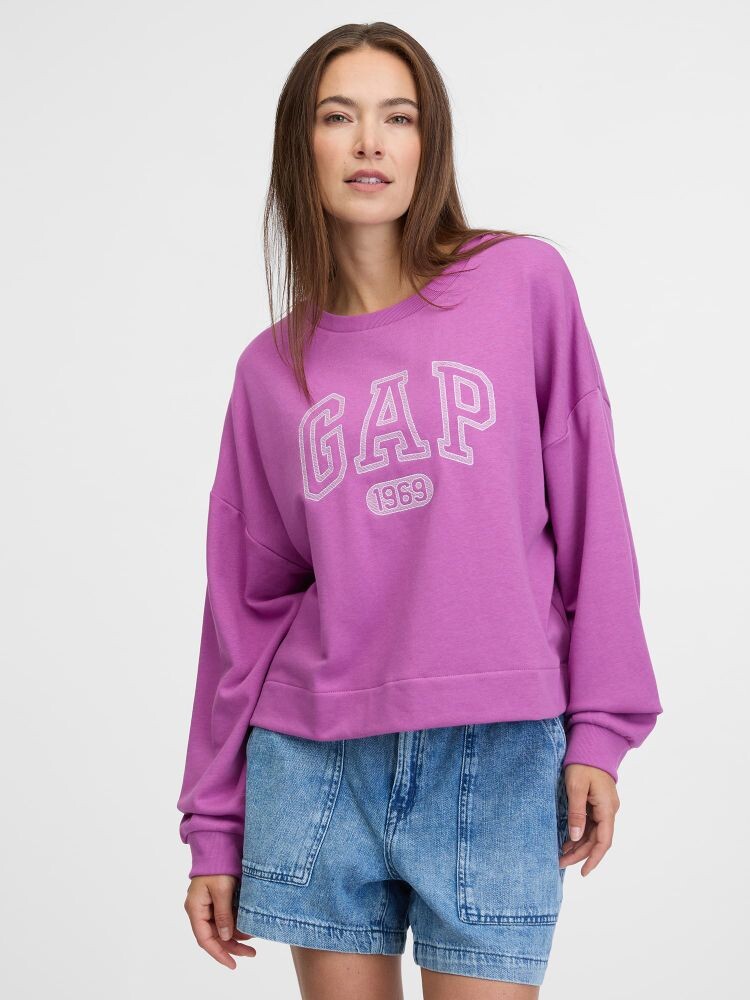 Толстовка оверсайз с логотипом Gap, фиолетовый
Толстовка оверсайз с логотипом Gap, фиолетовый