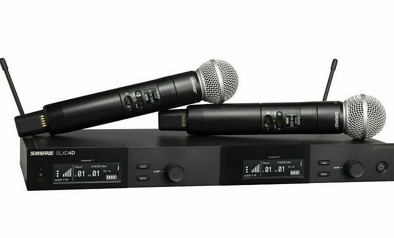 Беспроводная система Shure SLXD24D/SM58 H55 Dual Wireless System with 2 SLXD2/58 Handheld Transmitter 
Беспроводная система Shure SLXD24D/SM58 H55 Dual Wireless System with 2 SLXD2/58 Handheld Transmitter