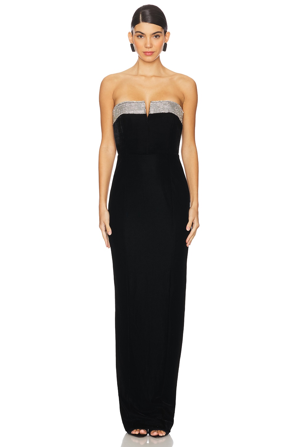 Платье бархатное venecia Sau Lee, черный
Платье бархатное venecia Sau Lee, черный