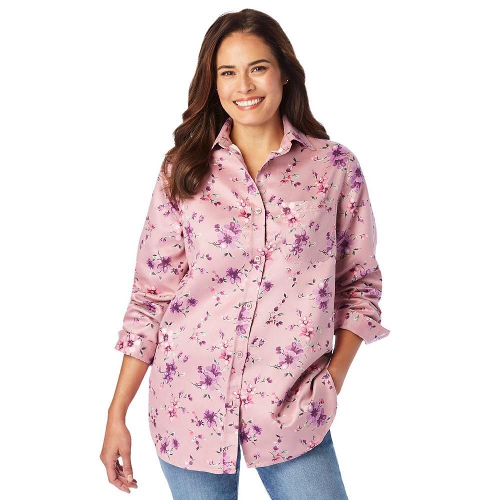 Женщина в женской рубашке из мягкой замши из молескина больших размеров Woman Within, цвет Dusty Pink Pretty
Женщина в женской рубашке из мягкой замши из молескина больших размеров Woman Within, цвет Dusty Pink Pretty