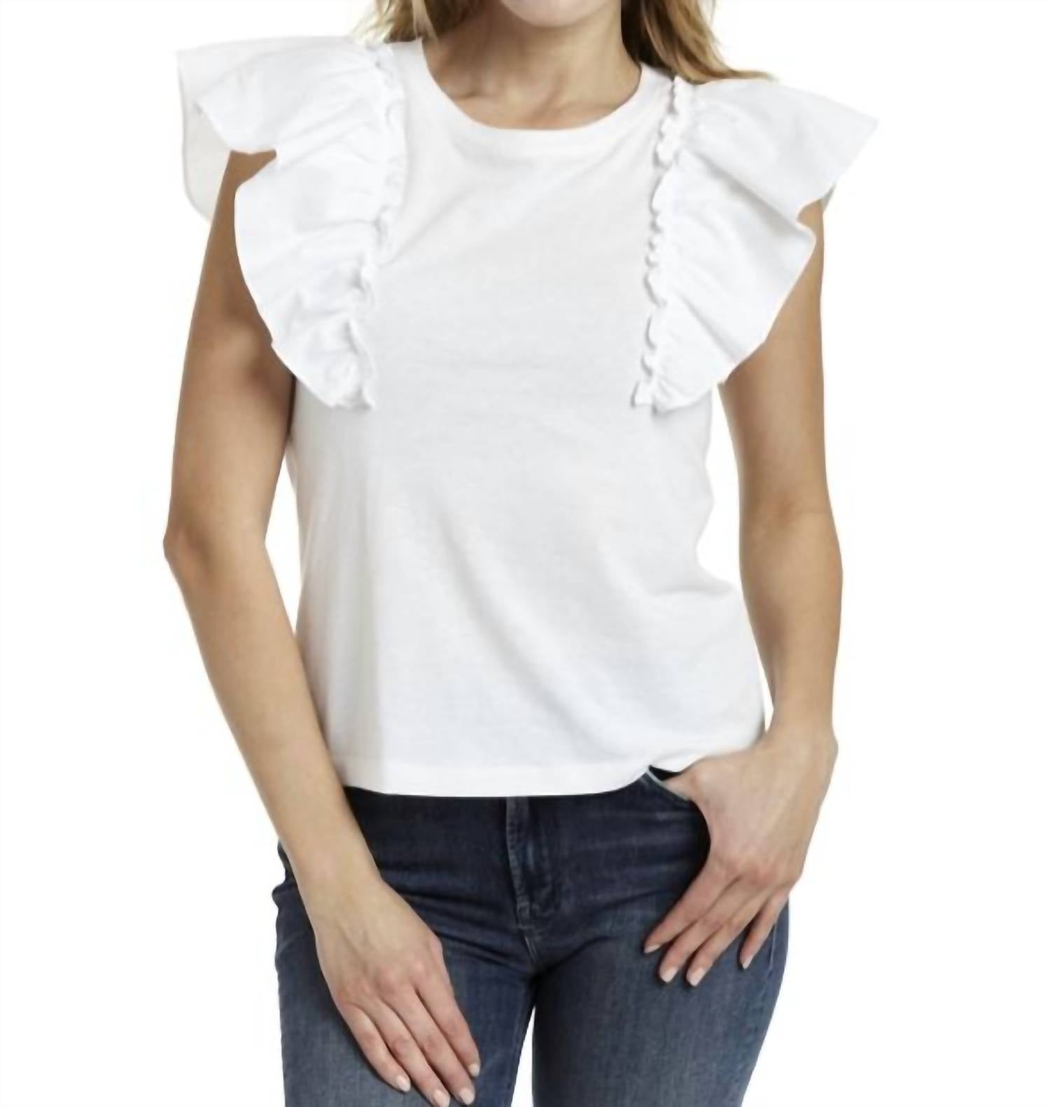 Топ Sloane белого цвета DREW
Топ Sloane белого цвета DREW