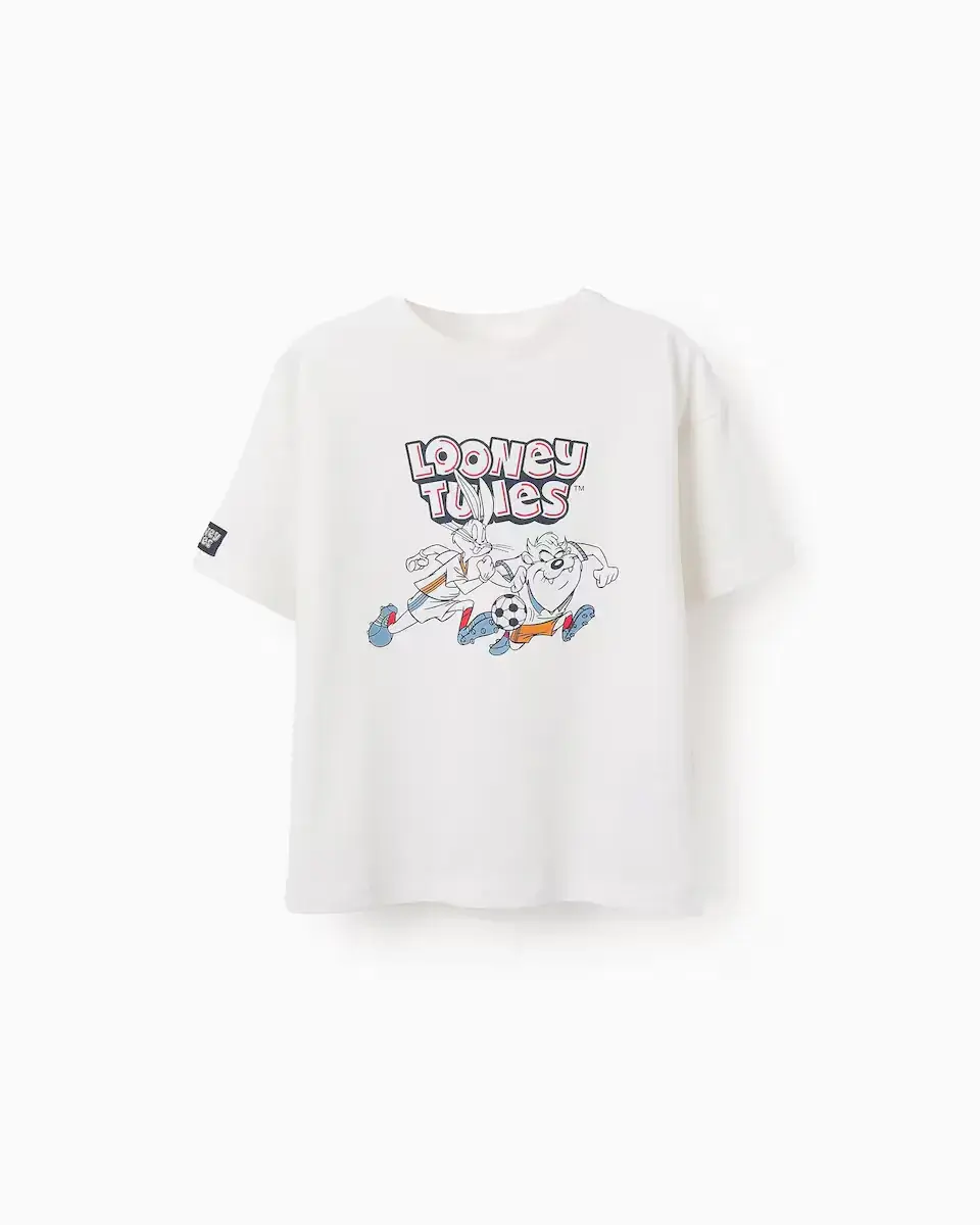 Футболка для мальчика с короткими рукавами и мотивом Looney Tunes Zippy, белый
Футболка для мальчика с короткими рукавами и мотивом Looney Tunes Zippy, белый