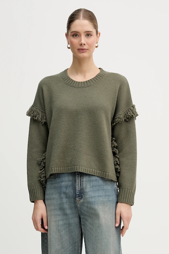 Свитер из шерстяной смеси United Colors of Benetton, зеленый
Свитер из шерстяной смеси United Colors of Benetton, зеленый