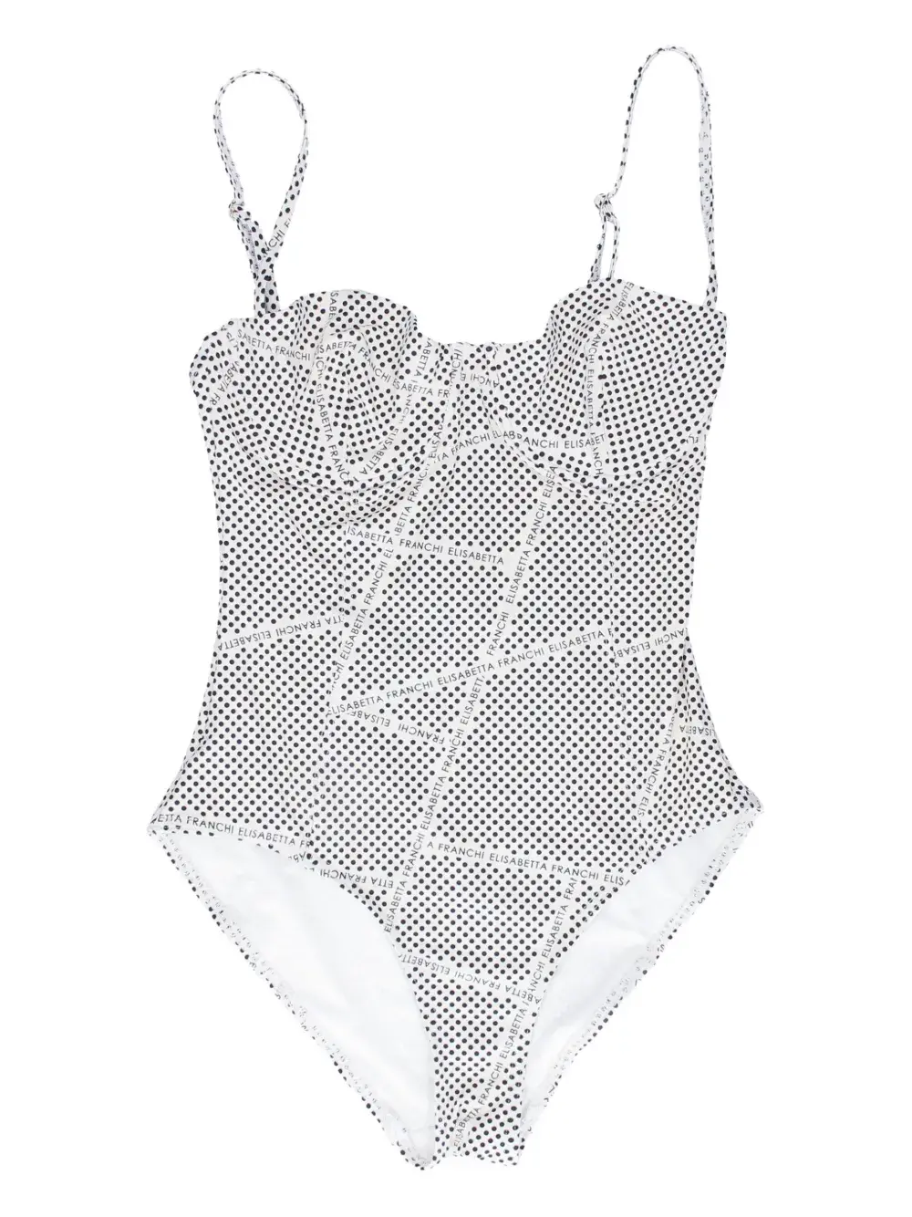 Купальник в горошек Elisabetta Franchi, белый
Купальник в горошек Elisabetta Franchi, белый