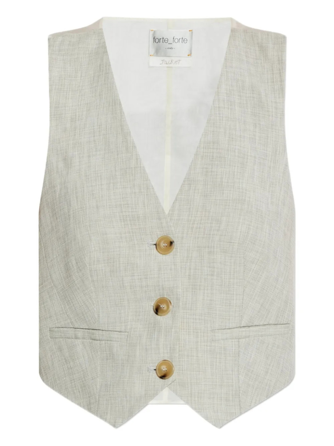Жилет с текстурой «sluff» Forte Forte, серый
Жилет с текстурой «sluff» Forte Forte, серый