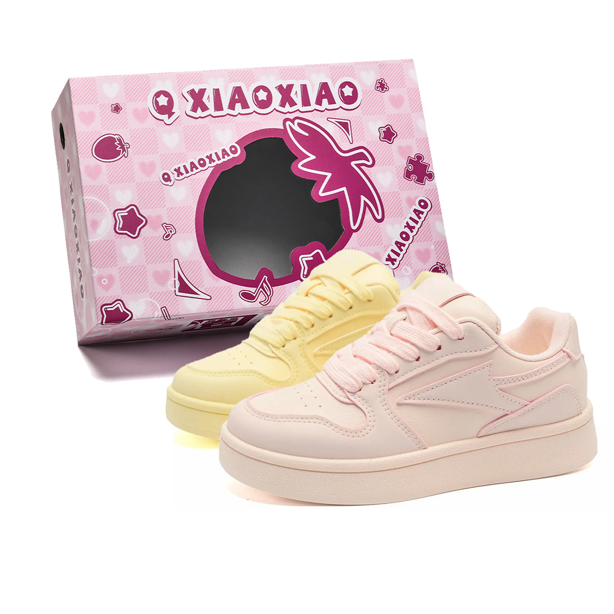 Circle small Повышенные устойчивые к истиранию легкие низкие скейтбордские кроссовки унисекс - желтый и розовый микс, цвет Yellow Pink Mismatched
Circle small Повышенные устойчивые к истиранию легкие низкие скейтбордские кроссовки унисекс - желтый и розовый микс, цвет Yellow Pink Mismatched