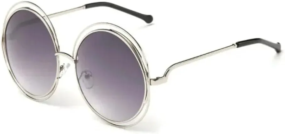 Винтажные солнцезащитные очки с круглыми линзами и зеркальным покрытием для женщин, металлическая оправа, стильные женские солнцезащитные очки KTUCN, 6-silver-gray
Винтажные солнцезащитные очки с круглыми линзами и зеркальным покрытием для женщин, металлическая оправа, стильные женские солнцезащитные очки KTUCN, 6-silver-gray