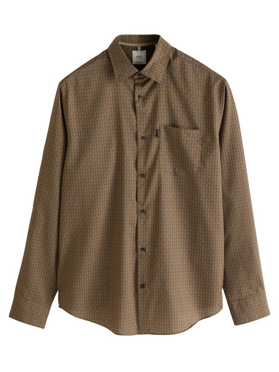 Повседневная рубашка Next Regular fit Button Up Shirt, коричневый
Повседневная рубашка Next Regular fit Button Up Shirt, коричневый