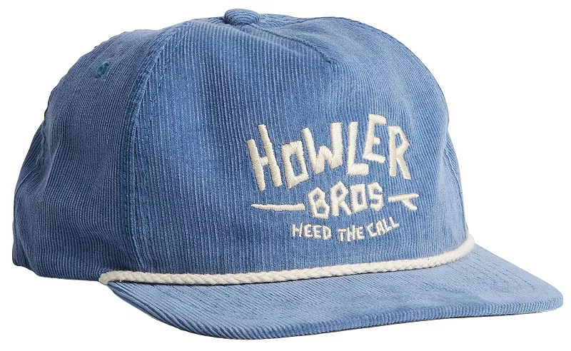 Неструктурированная бейсболка Howler Brothers Snapback, цвет Howler Rider/Fine Blue 
Неструктурированная бейсболка Howler Brothers Snapback, цвет Howler Rider/Fine Blue