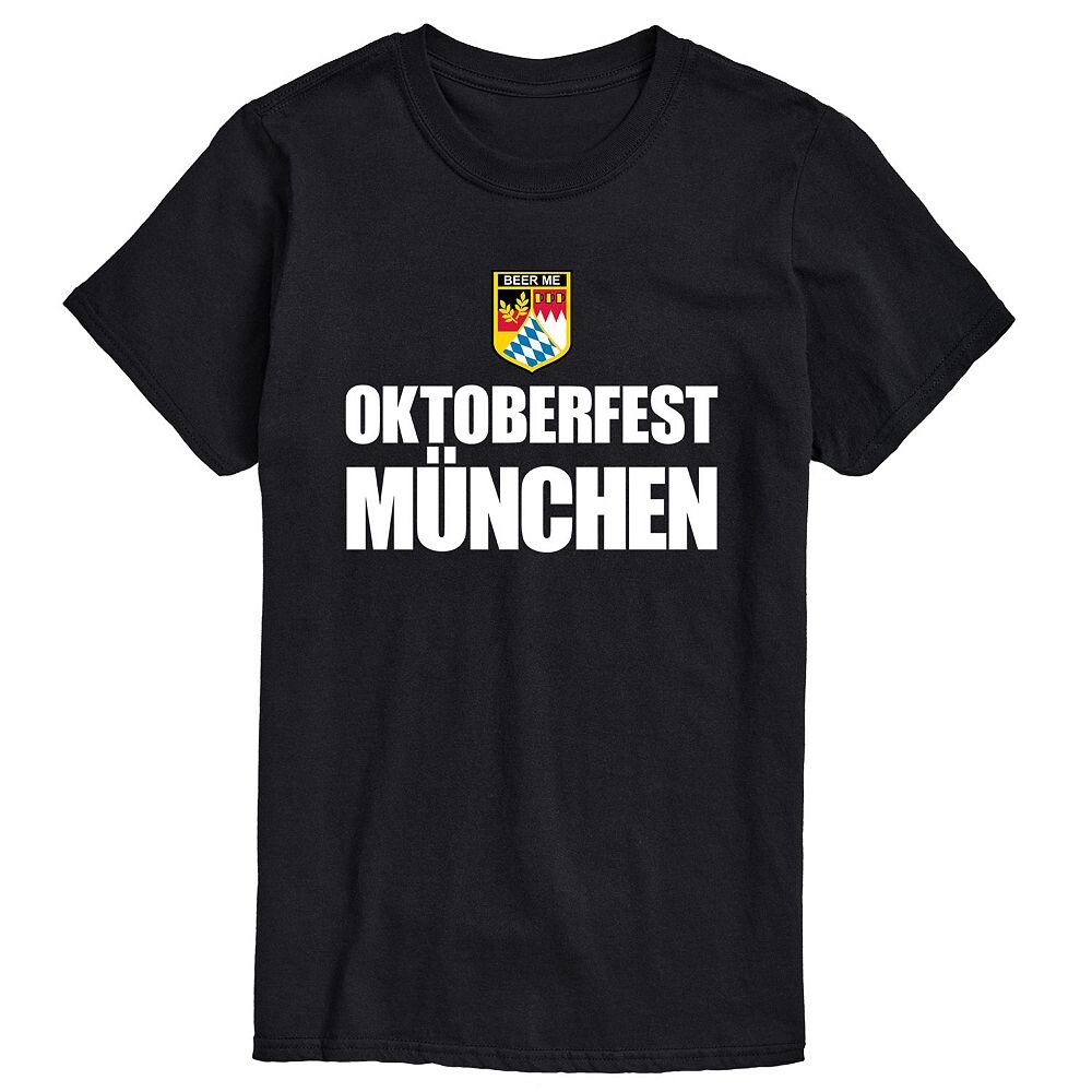Футболка с рисунком Big & Tall Oktoberfest Munchen Licensed Character, черный 
Футболка с рисунком Big & Tall Oktoberfest Munchen Licensed Character, черный
