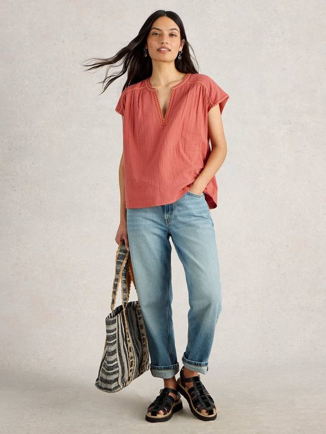 Футболка Fran с вышитой отделкой White Stuff, Mid Orange
Футболка Fran с вышитой отделкой White Stuff, Mid Orange