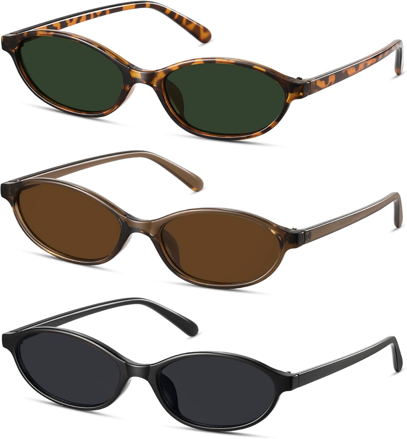 Ретро-солнцезащитные очки овальной формы для женщин, маленькие очки «кошачий глаз», модные женские узкие очки в стиле Y2K с защитой от УФ-излучения UV400 CL009 Colrea, 3 Pack Black/Black+brown/Brown+tortoise/Green
Ретро-солнцезащитные очки овальной формы для женщин, маленькие очки «кошачий глаз», модные женские узкие очки в стиле Y2K с защитой от УФ-излучения UV400 CL009 Colrea, 3 Pack Black/Black+brown/Brown+tortoise/Green