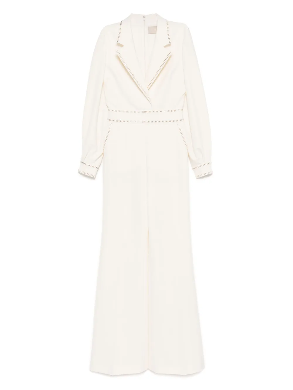 Комбинезон, украшенный заклепками Elie Saab, белый 
Комбинезон, украшенный заклепками Elie Saab, белый