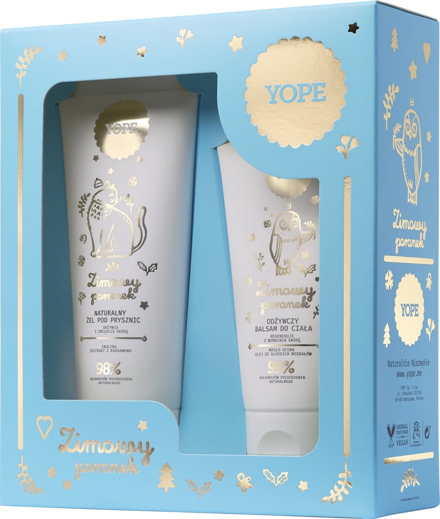 Yope Winter Morning Shower Gel 200 мл + Body Balm 150 мл Set
Yope Winter Morning Shower Gel 200 мл + Body Balm 150 мл Set