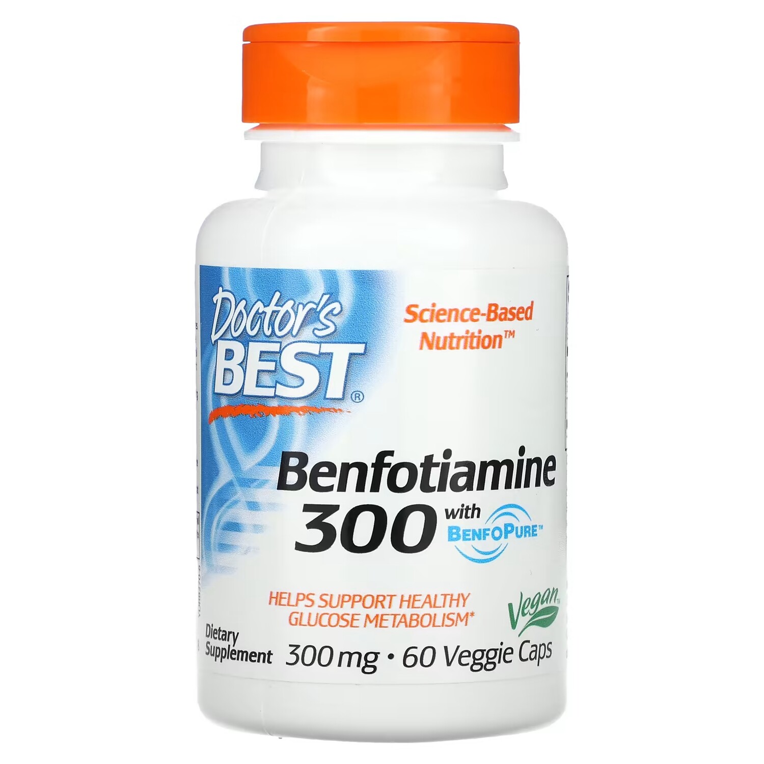 Бенфотиамин 300 Doctor's Best с BenfoPure, 300 мг
Бенфотиамин 300 Doctor's Best с BenfoPure, 300 мг