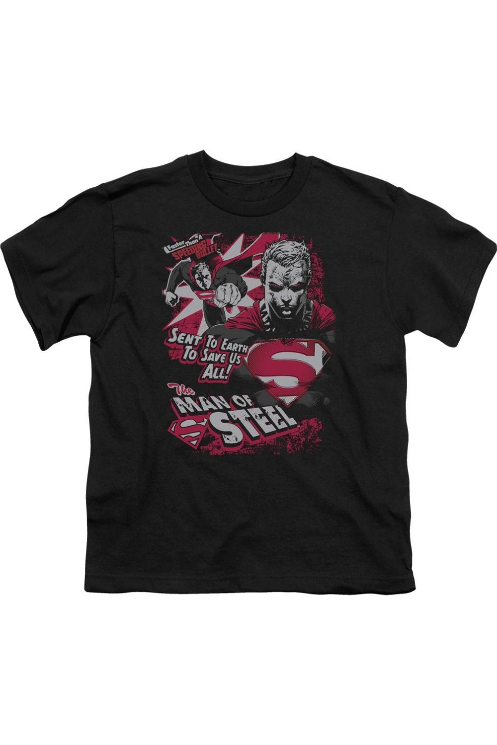 Футболка с коротким рукавом для детей "Superman Save Us All" Gildan, черный
Футболка с коротким рукавом для детей "Superman Save Us All" Gildan, черный