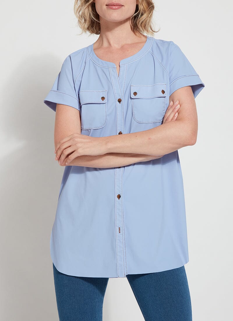 Рубашка на пуговицах Marley Lyssé New York, цвет blue water
Рубашка на пуговицах Marley Lyssé New York, цвет blue water