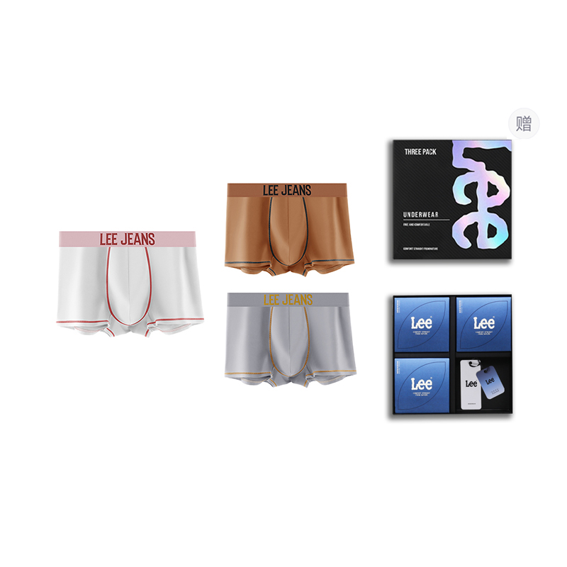 Подарочный набор мужских трусов Lee, светло-серый
Подарочный набор мужских трусов Lee, светло-серый