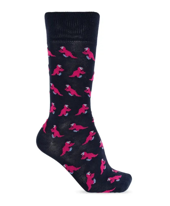 Хлопковые носки с мотивом динозавра Paul Smith, синий
Хлопковые носки с мотивом динозавра Paul Smith, синий