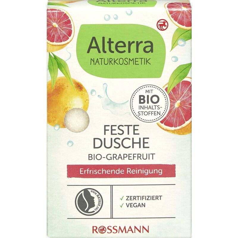 Твердый душ, органический грейпфрут и органическое миндальное масло Alterra NATURKOSMETIK, 100 g
Твердый душ, органический грейпфрут и органическое миндальное масло Alterra NATURKOSMETIK, 100 g