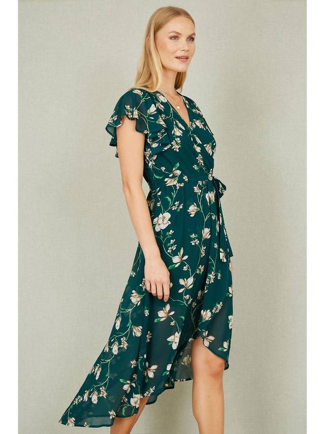 Платье миди с запахом по низу с цветочной оборкой Yumi, зеленый/разноцветный
Платье миди с запахом по низу с цветочной оборкой Yumi, зеленый/разноцветный