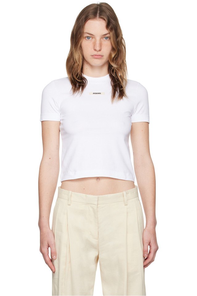 Классическая футболка 'le t-shirt gros grain' Jacquemus, белый
Классическая футболка 'le t-shirt gros grain' Jacquemus, белый