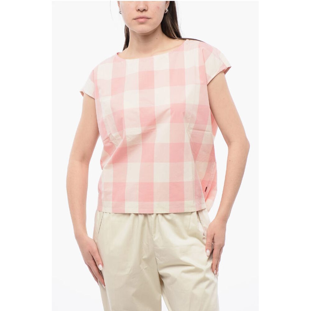 Блузка без рукавов из хлопка в клетку с завязками по низу Woolrich, White
Блузка без рукавов из хлопка в клетку с завязками по низу Woolrich, White