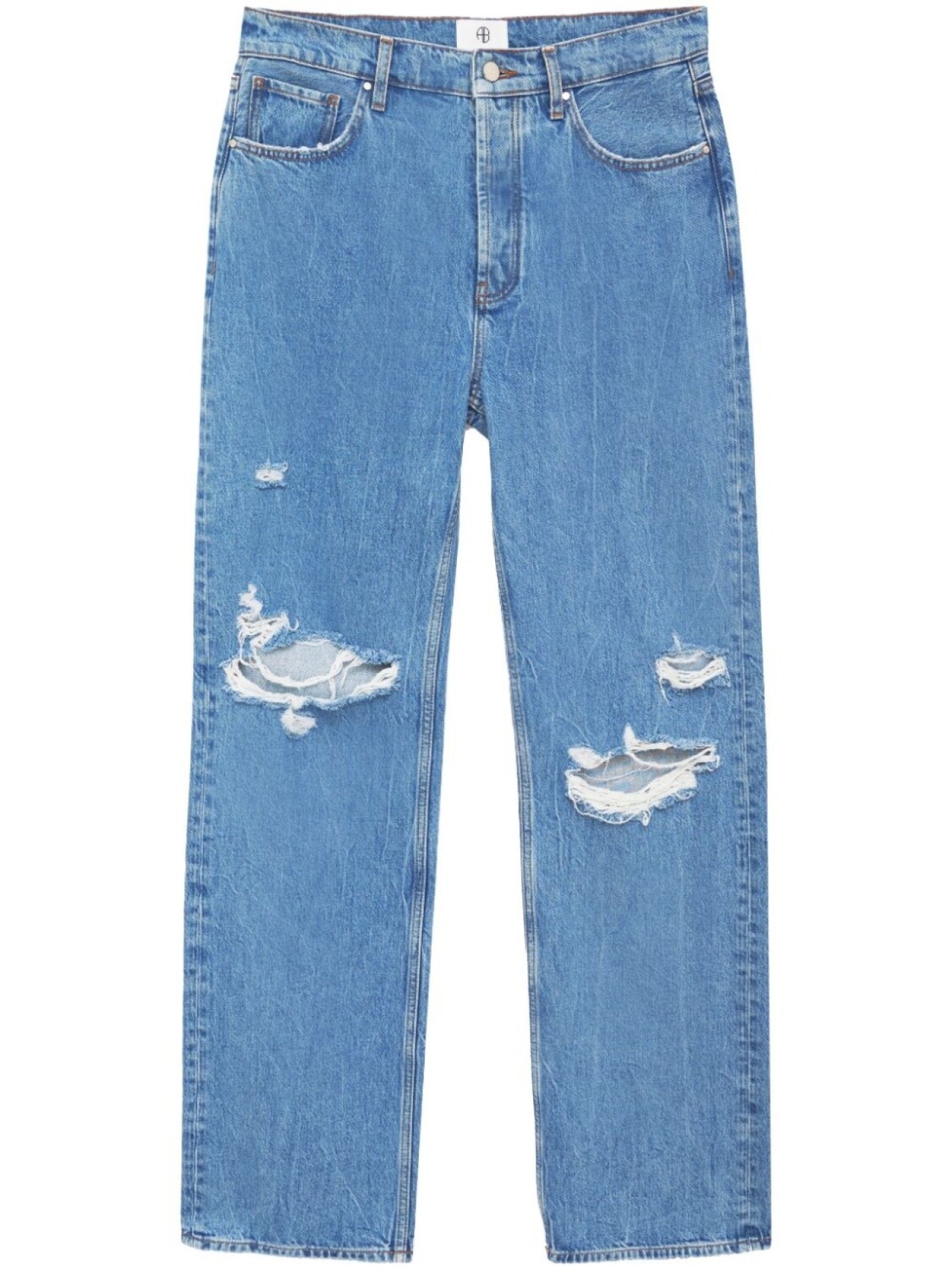 ANINE BING прямые джинсы Gio с завышенной талией, синий
ANINE BING прямые джинсы Gio с завышенной талией, синий