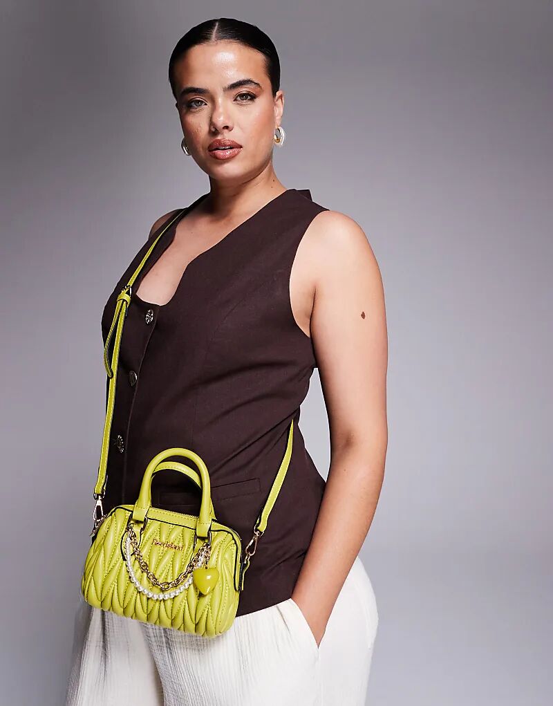 Мини-сумка River Island со сборками цвета лайм
Мини-сумка River Island со сборками цвета лайм