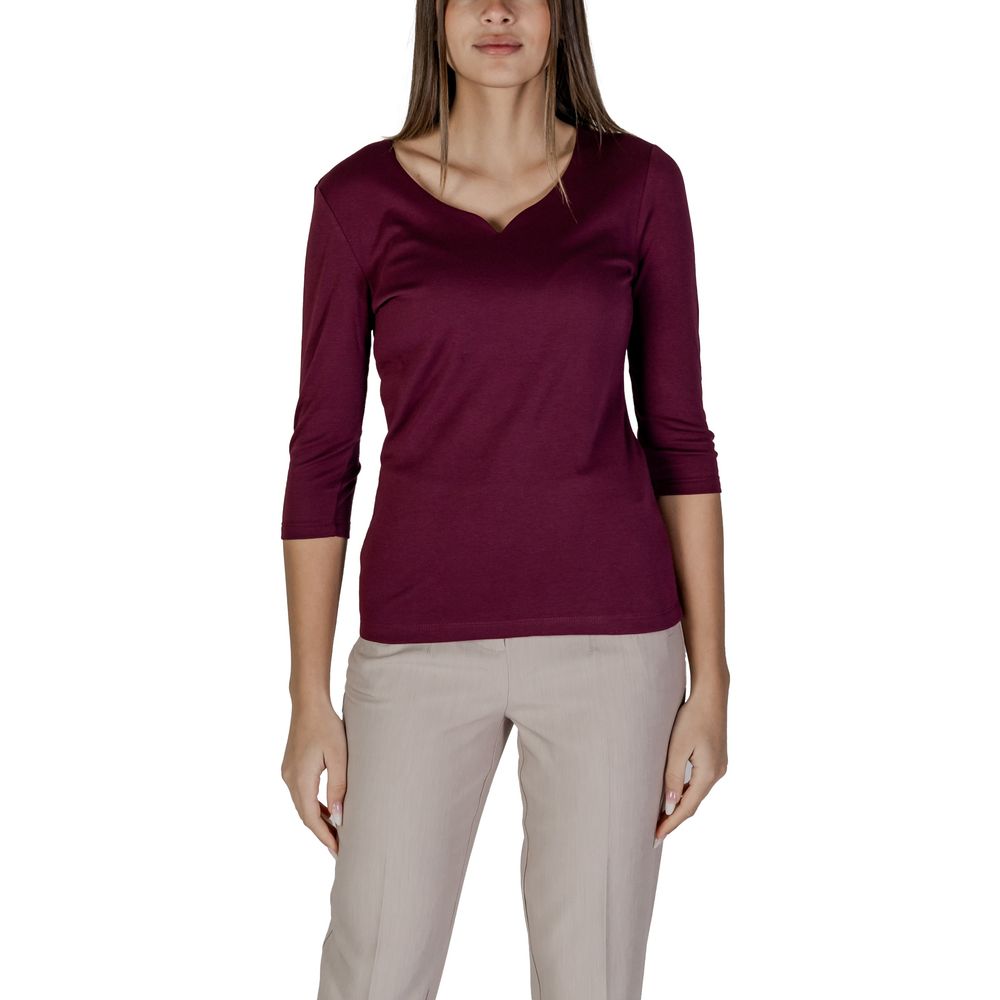 Фиолетовые хлопковые топ и футболка Street One
Фиолетовые хлопковые топ и футболка Street One