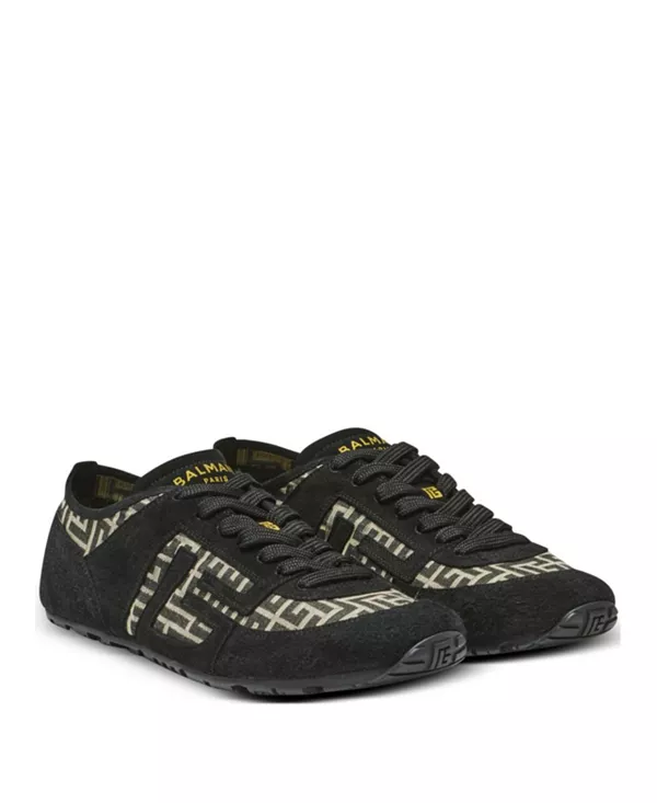 Мужские кроссовки Racer 45 с монограммой и жаккардовым узором Balmain, черный
Мужские кроссовки Racer 45 с монограммой и жаккардовым узором Balmain, черный