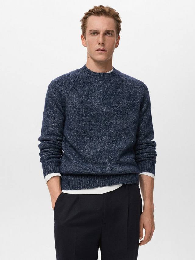 Вязаный свитер с круглым вырезом из смесовой шерсти Cris Wool и хлопка Mango, Navy
Вязаный свитер с круглым вырезом из смесовой шерсти Cris Wool и хлопка Mango, Navy