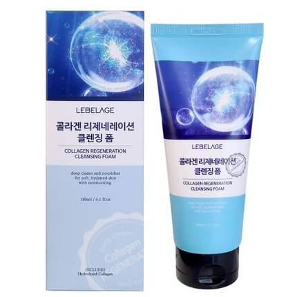 Collagen Regeneration Deep Cleansing Hydrating Foam Face Wash 180ml Lebelage
Collagen Regeneration Deep Cleansing Hydrating Foam Face Wash 180ml Lebelage
