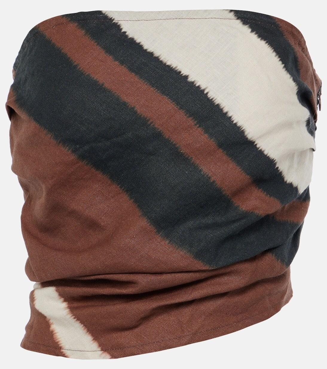 Сетубальский полосатый топ-труба из льна Faithfull, Futura Stripe Chocolate
Сетубальский полосатый топ-труба из льна Faithfull, Futura Stripe Chocolate