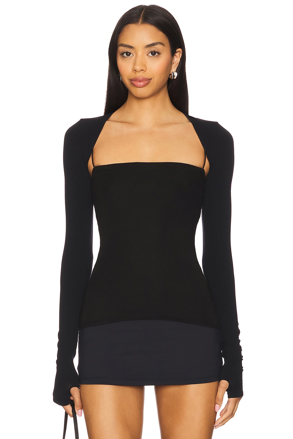 Шраг для балетного тела с отверстиями для больших пальцев Commando, black
Шраг для балетного тела с отверстиями для больших пальцев Commando, black