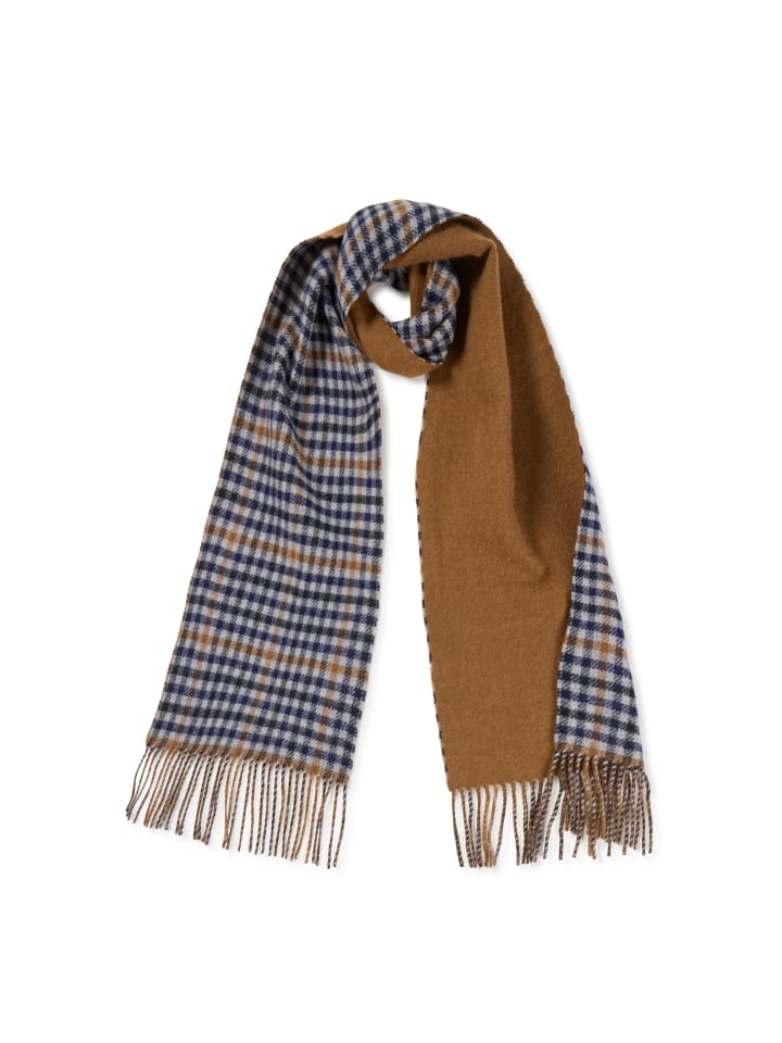 Органический клетчатый шарф верблюжьего, серого и темно-синего цветов CASH-MERE.CH
Органический клетчатый шарф верблюжьего, серого и темно-синего цветов CASH-MERE.CH