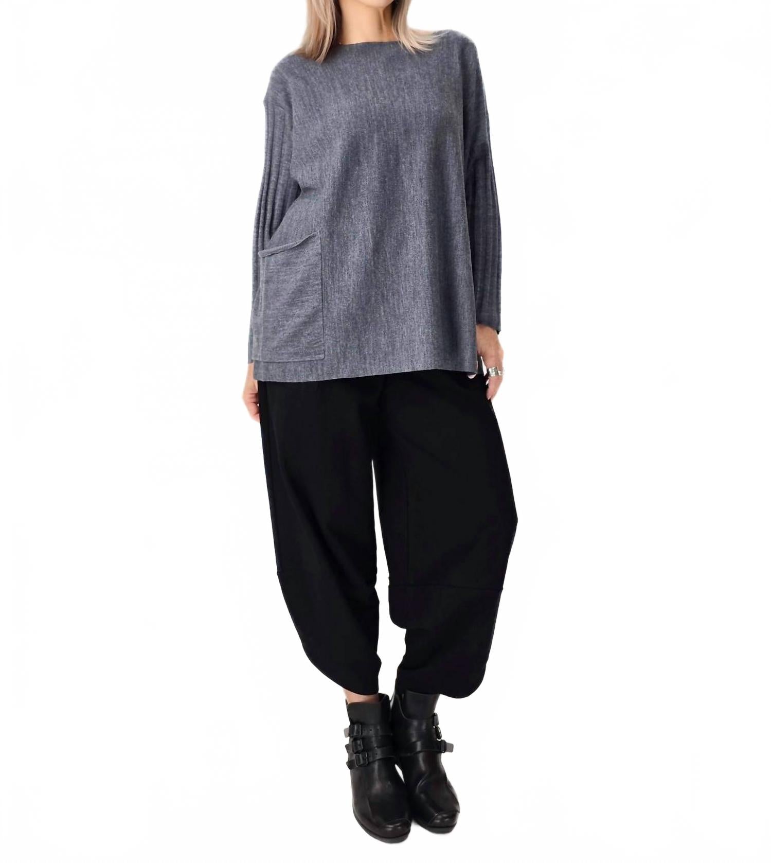 NOEN Свитер оверсайз с ребристыми рукавами, серый
NOEN Свитер оверсайз с ребристыми рукавами, серый